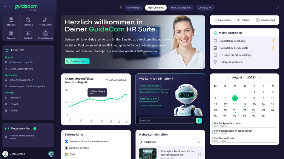 Personalsoftware Dashboard