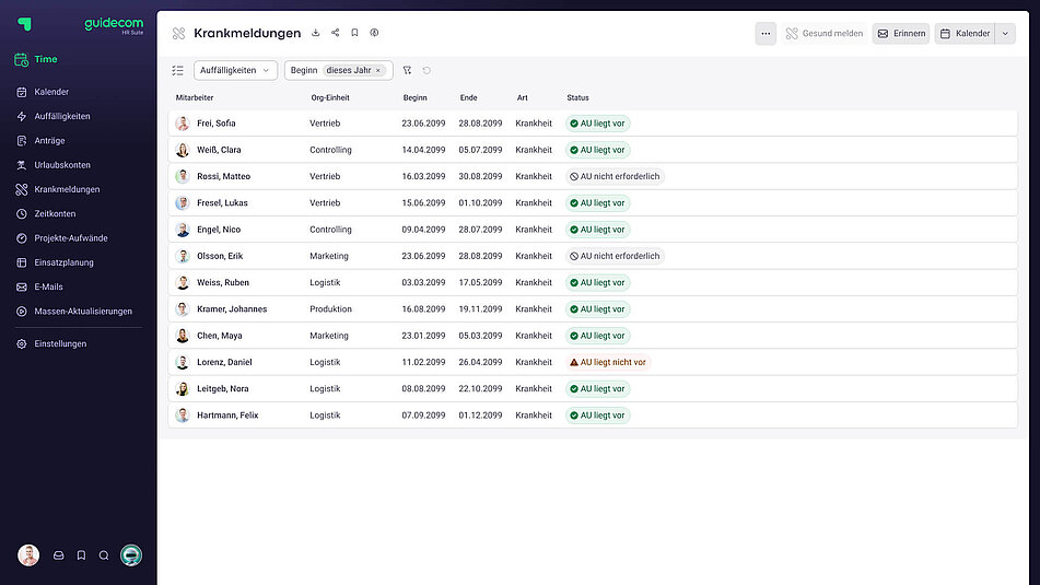 Abwesenheitsanträge