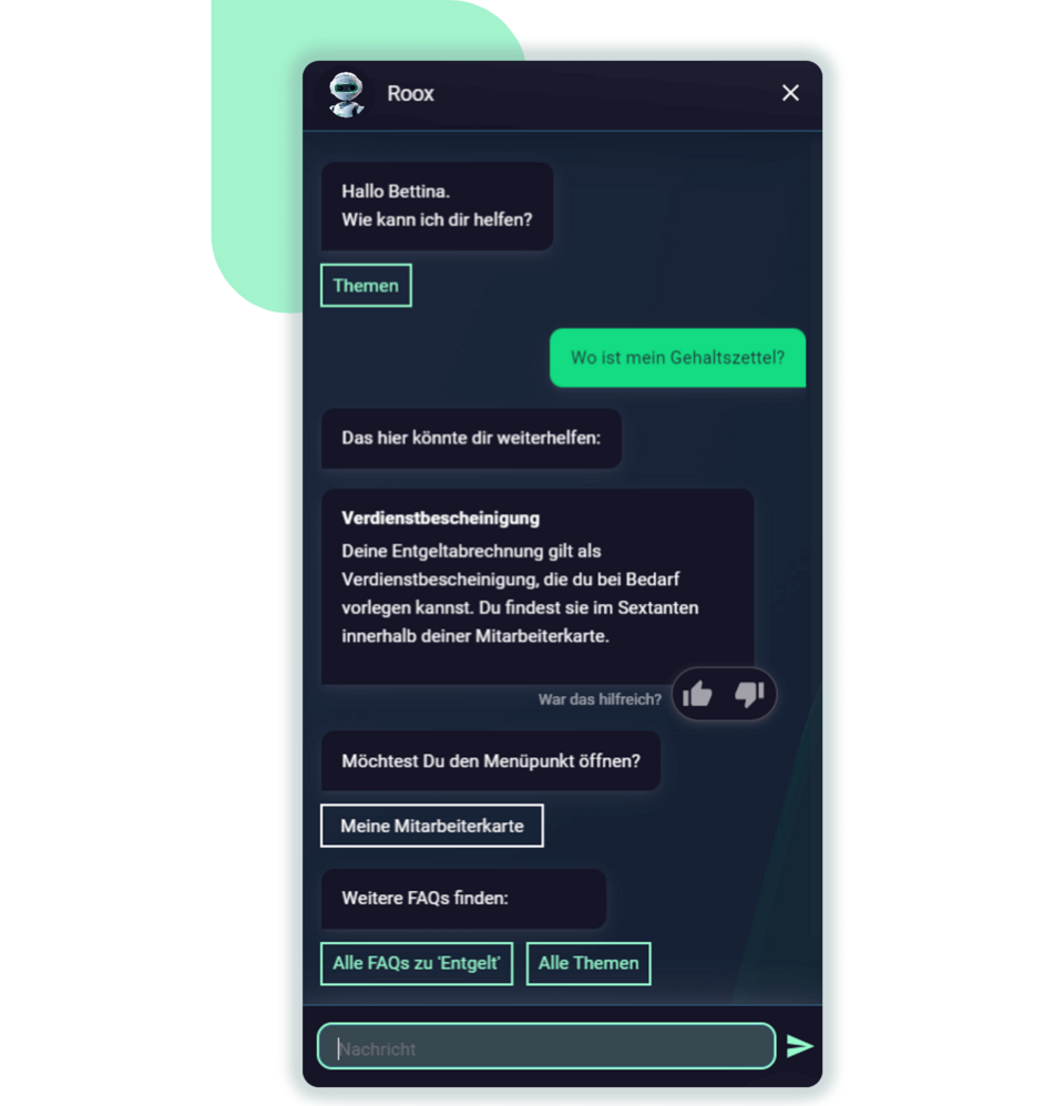 Roox Dialog Gehalt Roox Dialog Gehalt