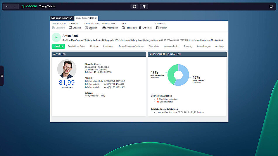 Ausbildungsmanagement Software Ausbildungsmanagement Software