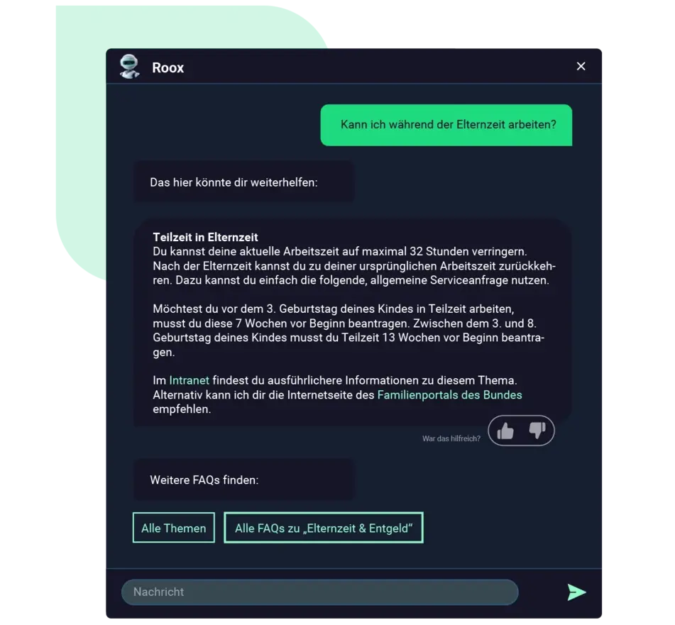 Mitarbeiter Self Service Smart Assistant Mitarbeiter Self Service Smart Assistant