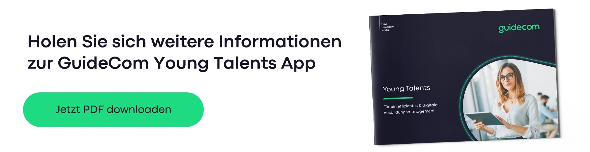 Produktfolder Young Talents App
