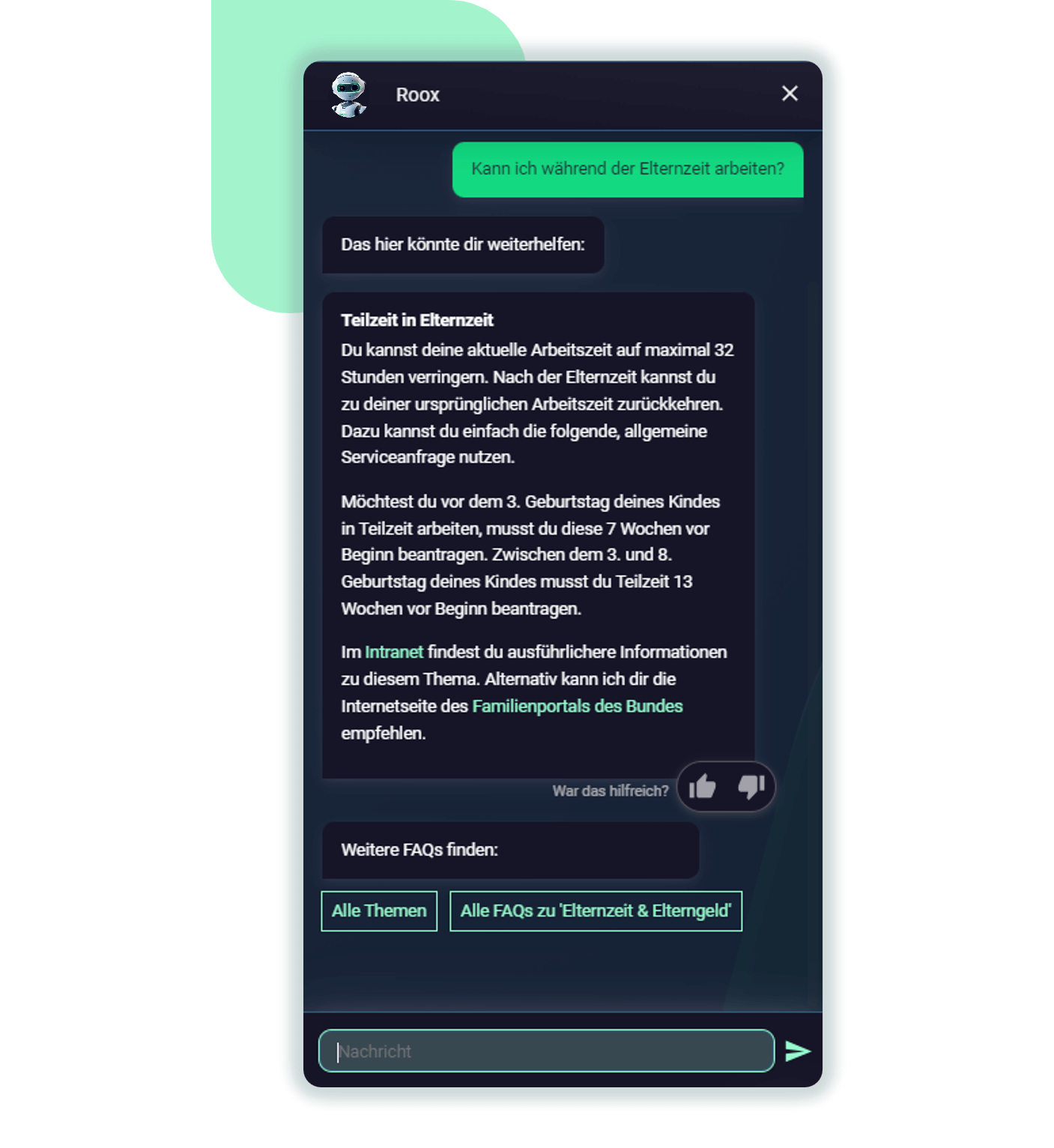 Mitarbeiter Self Service Smart Assistant Mitarbeiter Self Service Smart Assistant
