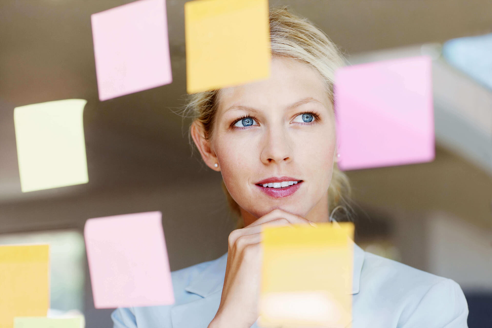 Future Skills Post It Frau